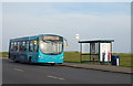 Bus stop and shelter on Coast Road (A1085), Redcar