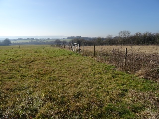 Fields, Nordley © Richard Webb :: Geograph Britain and Ireland