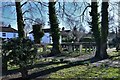 Costessey, St. Edmunds Church: Eastern corner of the churchyard