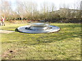 Memorial fountain at Wymondham Police Headquarters