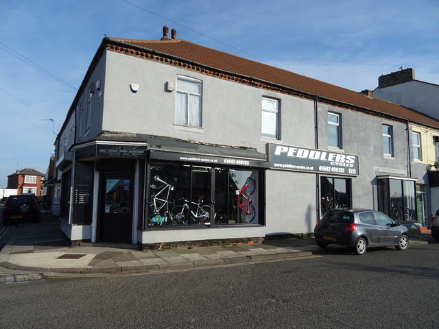 Cycle shop on York Road, Coatham 