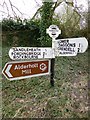 Old Direction Sign - Signpost by Sandleheath Road, Alderholt Mill