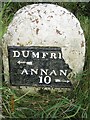 Old Milestone by the B724, south of Townfoot Bridge, Mouswald