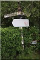 Old Direction Sign - Signpost by Long Lane, Bickerton