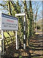 Old Direction Sign - Signpost by Raby Hall Road, Bebington