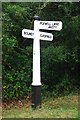 Old Direction Sign - Signpost by Broxmead Lane, Ansty parish