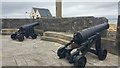 SU4802 : 24 pounder guns at Calshot Castle by Phil Champion