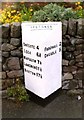 Old Milepost by the B5053, High Street, Ipstones