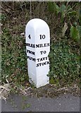 SX4960 : Old Milepost by the old A386, Tavistock Road, Plymouth parish by Alan Rosevear