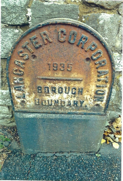 Old Boundary Marker by the A6 Slyne Road