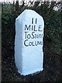 SW9160 : Old Milestone by the former A39, north of Trevarren by Ian Thompson