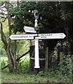 Old Direction Sign - Signpost by Stuckton Road, Hyde parish