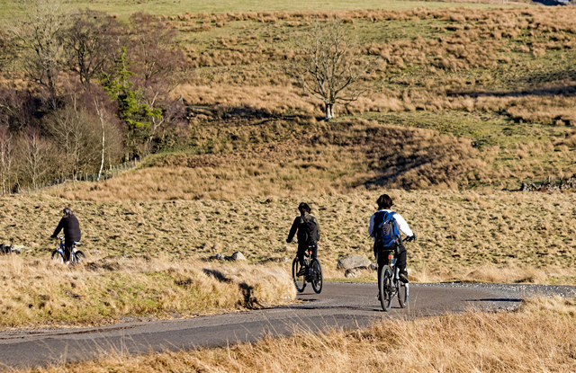 Cyclists at Shap Wells - February 2019