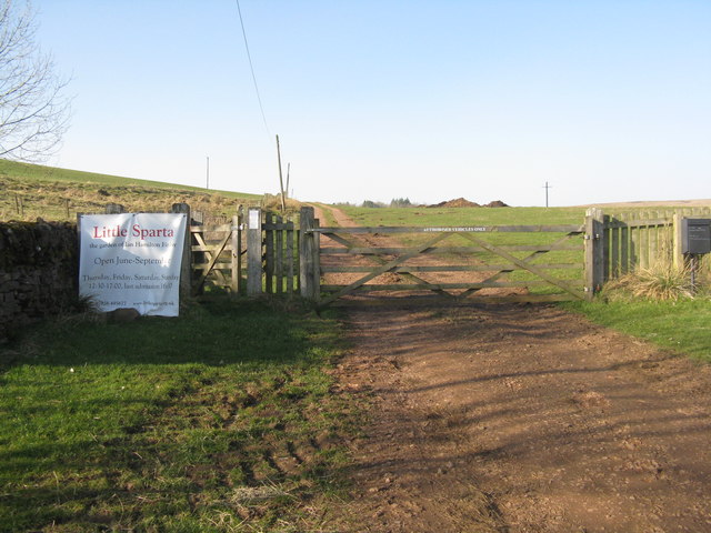 The track to Little Sparta © M J Richardson cc-by-sa/2.0 :: Geograph ...