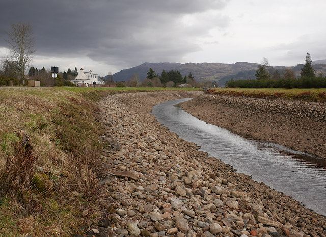 Drained canal, by Fort Augustus