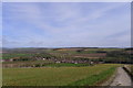 Approaching Iwerne Courtney from Hambledon Hill