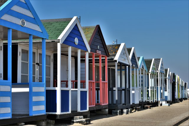 Southwold Promenade: Beach huts © Michael Garlick :: Geograph Britain ...