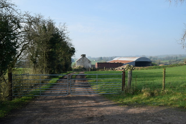 Lane to old farm buildings, Bolies © Kenneth Allen cc-by-sa/2.0 ...