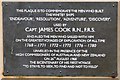 NZ8911 : Statue of Captain Cook: Plaque on east face by Gerald England