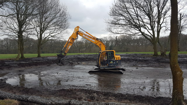 Clearing the Pond, Trent Park