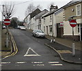 No Entry signs at the eastern end of Castle Street, Treforest