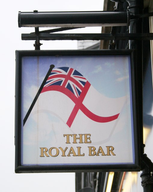 Sign for The Royal Bar