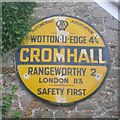 Old circular AA sign in Cromhall