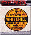 Old circular AA Sign in Whitehill