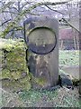 Old milemarker near Lingards Wood, west of Slaithwaite