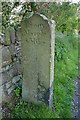 Old milemarker by the Macclesfield Canal, Bollington