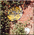 TG1334 : Old circular AA Sign on Church Street in Plumstead by Milestone Society