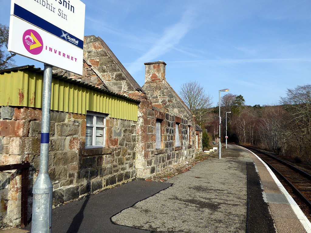 Invershin station building - partly... © John Lucas :: Geograph Britain ...