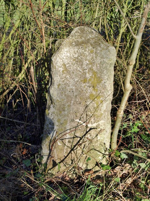 Old Milestone by the A1141, Semer
