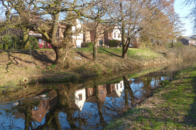 Canal reflections, Rogerstone, Newport