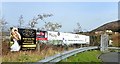 J0717 : Company ads at the gate to the Flurrybridge Enterprise Centre, Jonesborough by Eric Jones