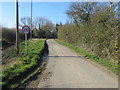 Lane approaching Washdyke Farm, Gayton-le-Marsh