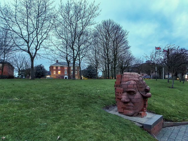 Brick Head Statue, Festival Park