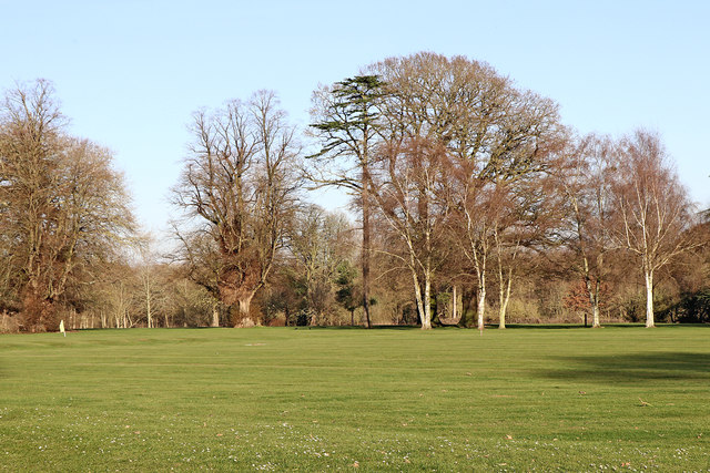 Golf course and woodland in Patshull Park, Staffordshire