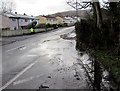 Surface water on Five Locks Road, Cwmbran