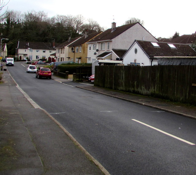 Houses on the west side of Meadowbrook Avenue, Cwmbran