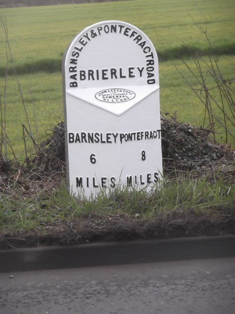 Old Milestone by the A628, Barnsley Road, Brierley