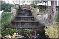 Cascade water feature at the hotel