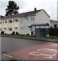 Blue bus shelter, Duffryn Road, Pentrebach