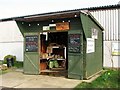 Entrance to the farm shop at Clinks Care Farm