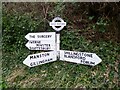 Old Direction Sign - Signpost by The Cross, Child Okeford