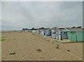 TQ0901 : Ferring, beach huts by Mike Faherty