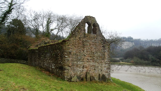St James's Church ruins at Lancaut