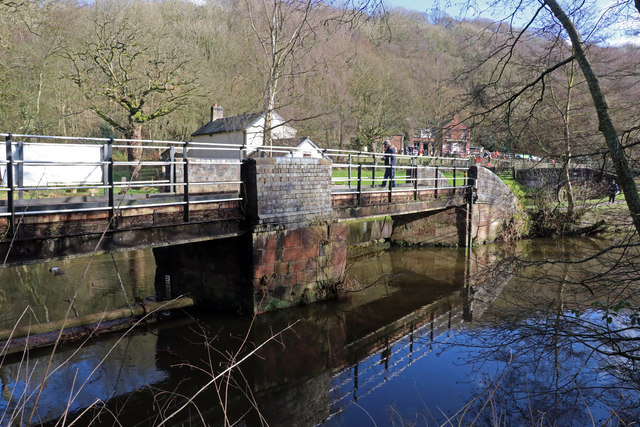 Bridge over the River Churnet at Consall Forge