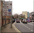 Directions sign, Broadway, Pontypridd