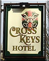 Sign for the Cross Keys Hotel, Hull